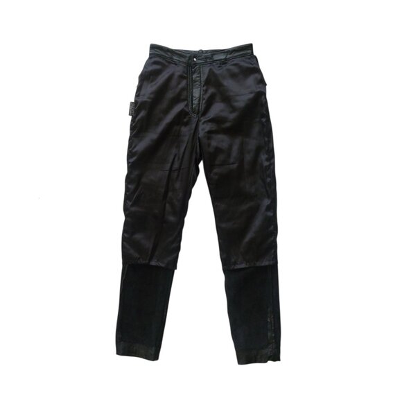 Wilsons Leather Vintage Women's Black Genuine Leather Pants Size 8 / 28 Waist - Picture 6 of 7